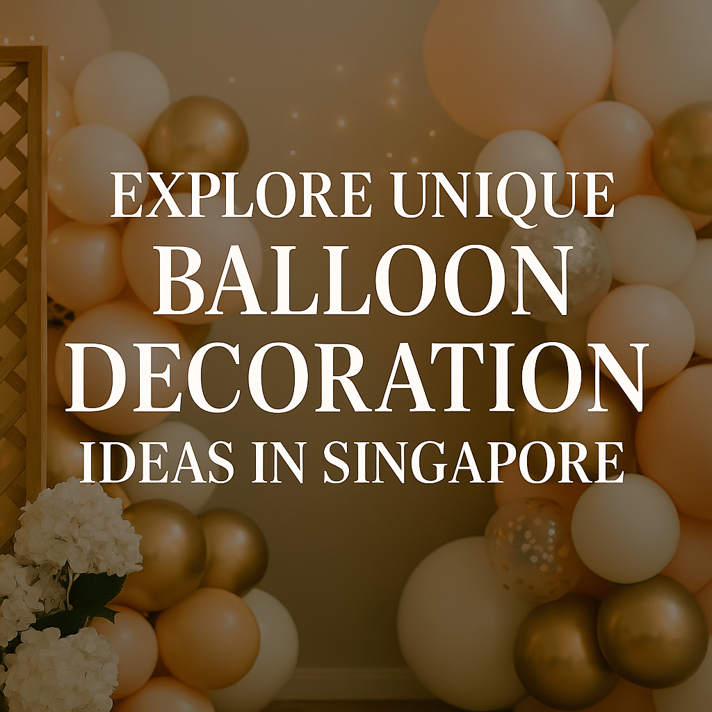 Explore unique balloon decoration ideas for events and celebrations in Singapore, featuring stylish and creative setups.