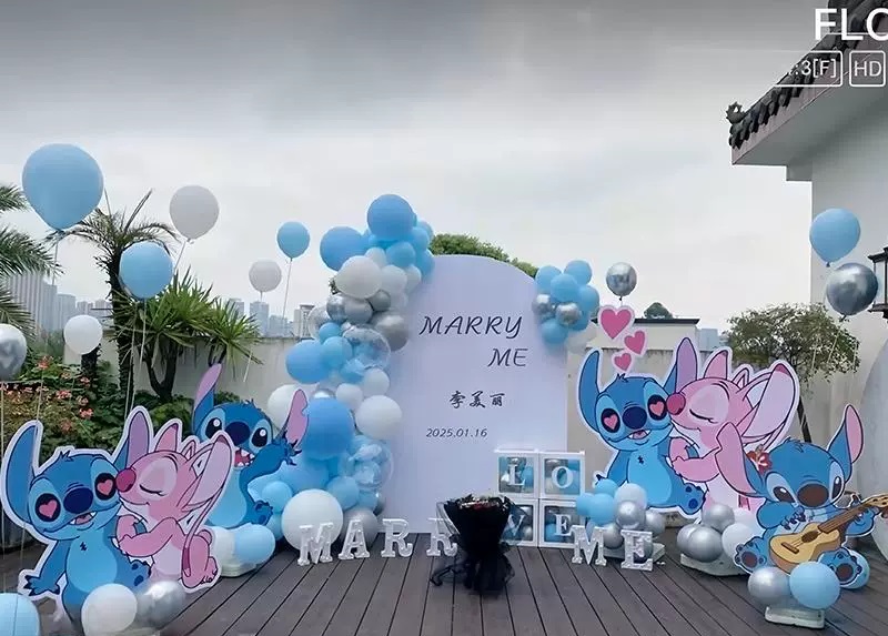 Outdoor Marriage Proposal Decor Valentine Day event decoration