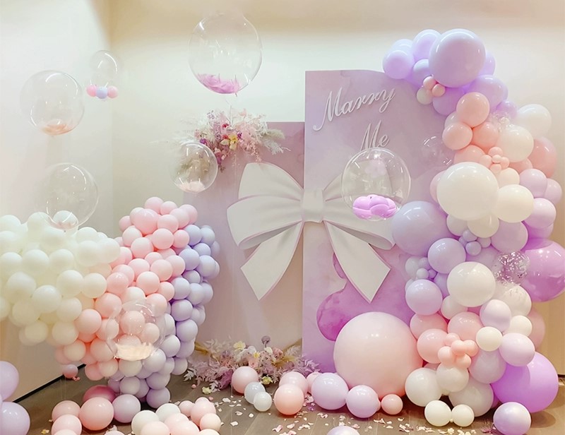 Pastel Marriage Proposal Valentine Day event decoration