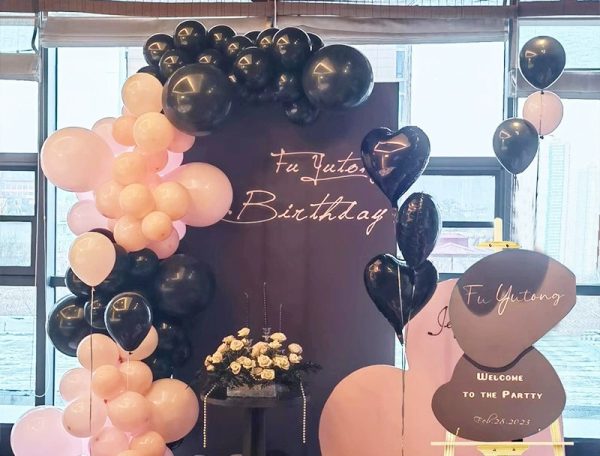 Pink Heart Marriage Valentine Day event decoration