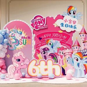 Pony Themed Birthday Valentine Day event decoration